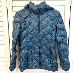London Fog Puffer Teal Down Jacket
